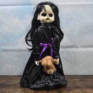 Spooky Village Animatronic Creepy Doll \ Animatronic Possessed Doll Spooky Decor